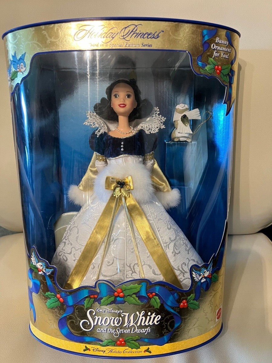 Snow White Holiday Princess 1998 Barbie Doll Includes Small