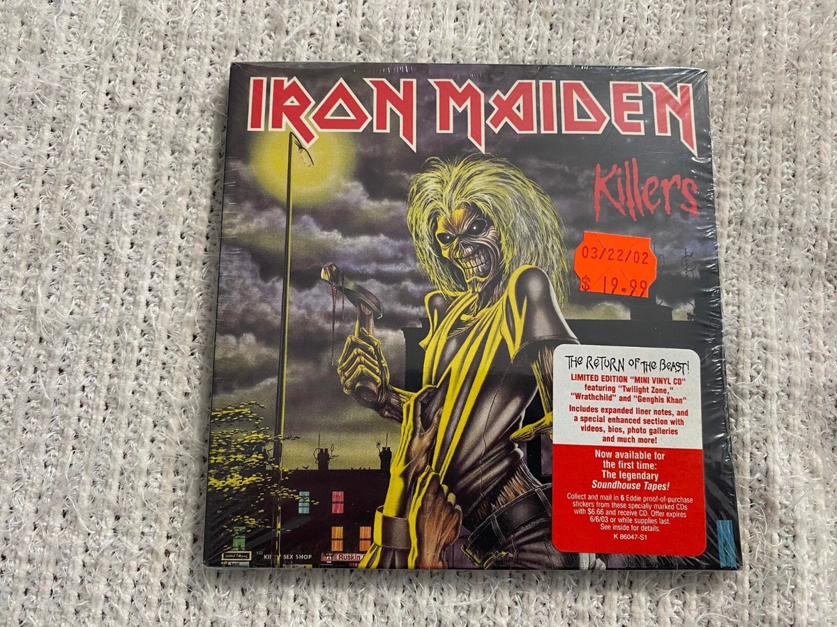 Iron Maiden Sealed Killers Eddie Sanctuary Mini Vinyl Replica