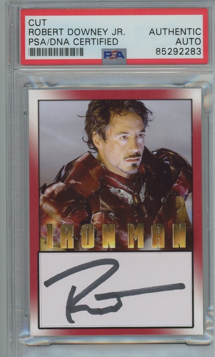 Robert Downey Jr. サイン 証明書付き Robert Downey Jr Ironman Iron Man PSA/DNA Signed Auto