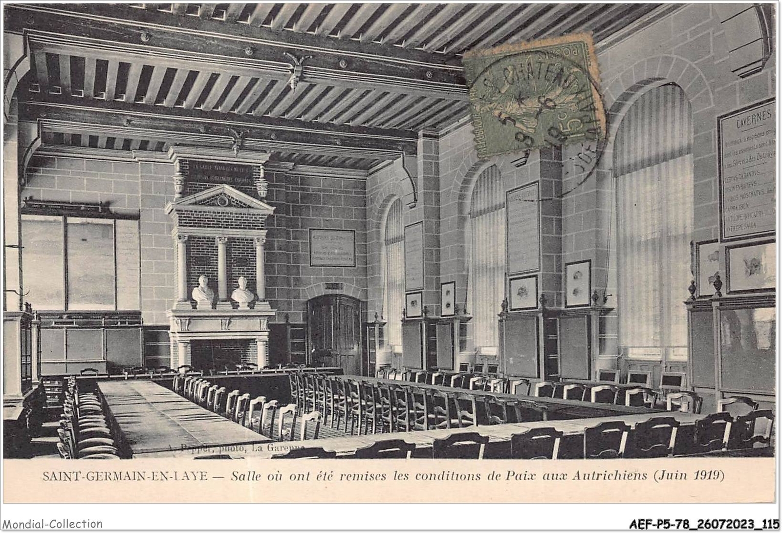 AEFP5-78-0445 - St-Germain-En-Laye - Room Where The Conditions Were Remitted