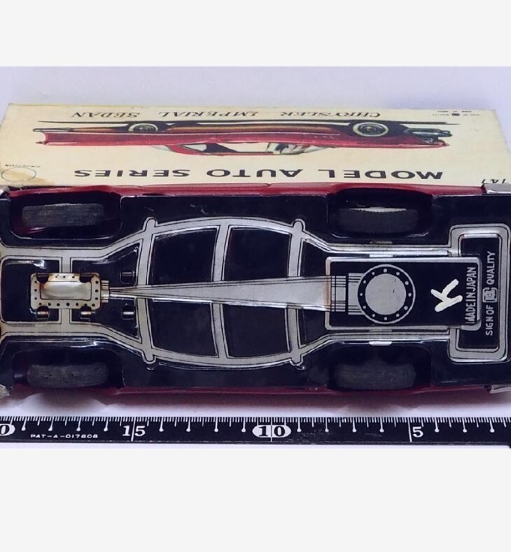 Bandai Original Tin Toy Friction CHRYSLER IMPERIAL Sedan W Bandai Original Tin Toy Friction CHRYSLER IMPERIAL Sedan W