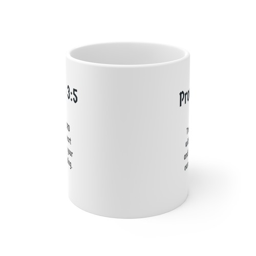 Sprüche 3:5 Bibelvers Inspirierend 11 Unzen Becher - Bild 3 von 5