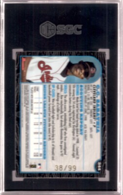 C.C. CC SABATHIA 1999 Bowman #344 SGC 8.5 Gold Rookie RC #38/99 | eBay