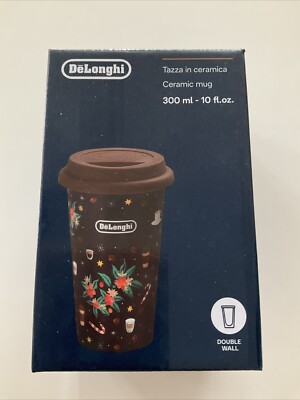 Delonghi  Tazza In Ceramica Ceramic Mug Double Wall 300ml. Keramik Termo Becher