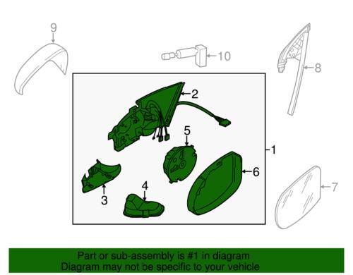 Volkswagen 3C8857507CD9B9 Genuine OEM Mirror ASSY for sale online  