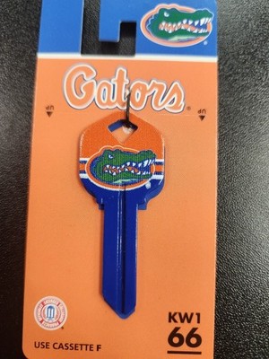 COLLEGE FLORIDA GATORS KWIKSET KW1/KW10 KEYBLANK - READ DETAILS BELOW