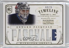 2013-14 Panini National Treasures Rookie Timeline /25 Edward Pasquale Patch RC