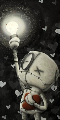 Ltd Edition Fabio Napoleoni Canvas Never Dark When you Hold Onto Hope COA New