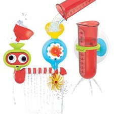 Yookidoo Spin 'N' Sprinkle Water Lab Bath Toy, 4-Piece