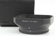 N MINT w/Case Pentax Asahi Metal Lens Hood for Takumar 28mm F3.5 From JAPAN