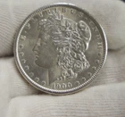 1900 O US Morgan Silver Dollar $1 AU (Cleaned)