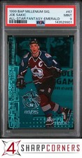 1999 BAP MILLENNIUM SIGNATURE ALL-STAR FANTASY EMERALD JOE SAKIC /25 POP 3 PSA 9