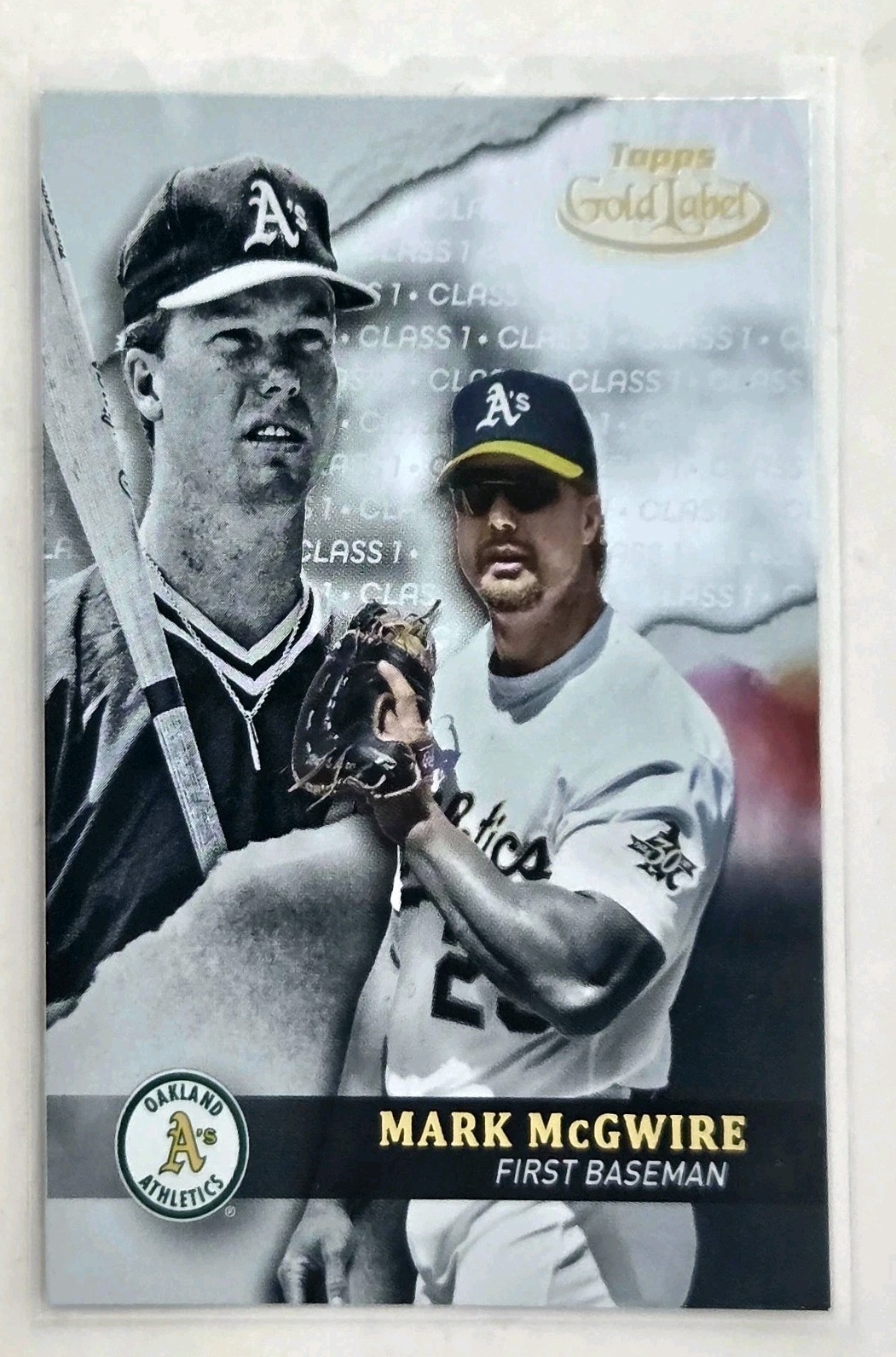2020 Topps Gold Label - Mark McGwire #71 Class 1  Oakland Athletics