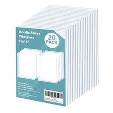 Plexiglass Sheets Acrylic Sheets 20 Pack of 11X14 0.04 Thick Clear
