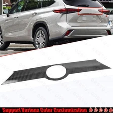 2020-2024 For Toyota Highlander ABS Carbon Fiber Rear Door Tailgate Strip Trim