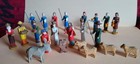 22 Antike Seiffener/Erzg. Holzfiguren für die Krippe oder Pyramide 30er Jahre