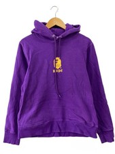A BATHING APE Hoodie M Cotton PUP Print 001PPJ301011M From Japan 345