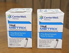TRUE Metrix Blood Glucose Test Strips 50ct x 2 pks  100 Strips Expired 8/18/26