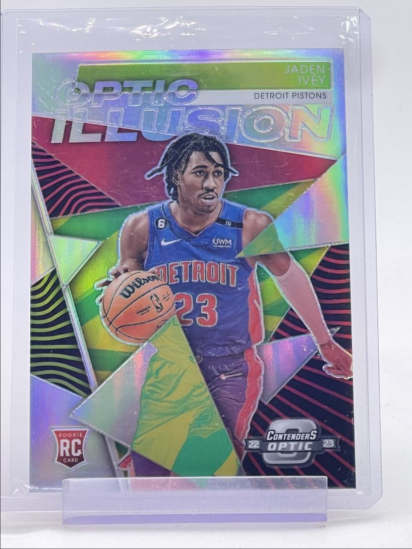 JADEN IVEY 2022-23 CONTENDERS OPTIC ROOKIE OPTIC ILLUSION SILVER RC Q3152