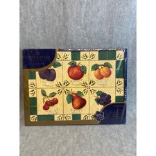 Pimpernel Premier Collection Fruit Art Table Placemats Set of 4 New Resistant