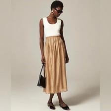 J Crew Gathered Waist Mixy Dress Size XL NWT