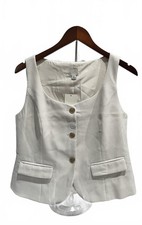 Women s Signature Crepe Scoop Vest - A New Day Cream Medium M - NWT Sleeveless