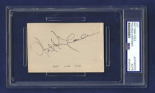 Nat King Cole Autographed Vintage 2.5x4 Card ...