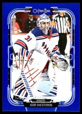 2025-26 O-Pee-Chee #143 Igor Shesterkin New York Rangers Blue Border Hockey Card