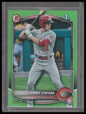 2025 Bowman #BP-100 Sammy Stafura Prospects Neon Green #/399