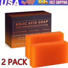 2 Pack Kojic Acid Dark Spot Remover Soap Bars...