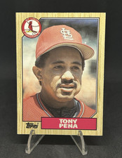 Tony Pena - Caribbean Baseball HOF - 5 Time All-Star - 1987 Topps Traded # 95T