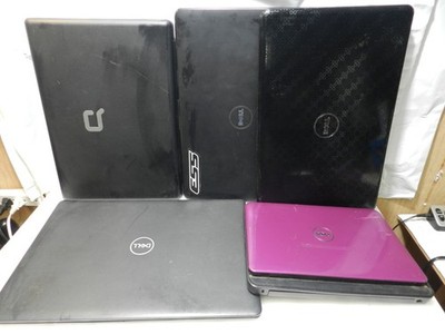 5 Laptops  Dell/HP Untested for parts or repair  (D87J)