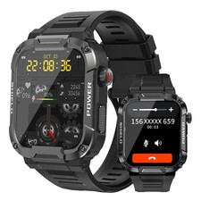 Military Smart Watch For Men Bluetooth Call Sports Fitness Tracker Smartwatch