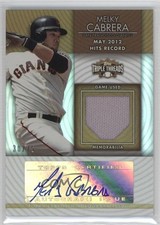 2012 Topps Triple Threads Unity Relics Sepia 30/75 Melky Cabrera Auto 2u3