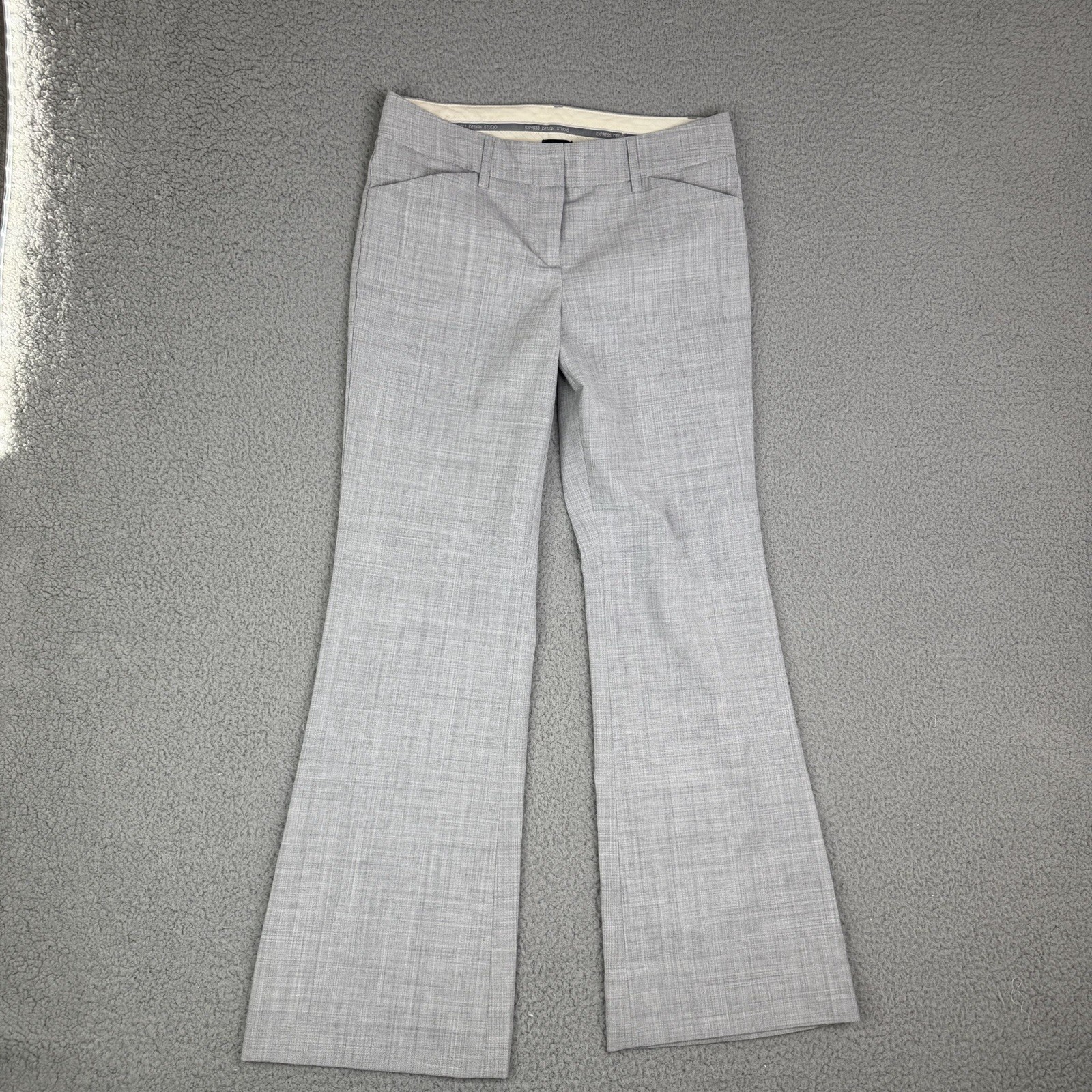 Express Design Studio Editor Bootcut Light Gray T… - image 2