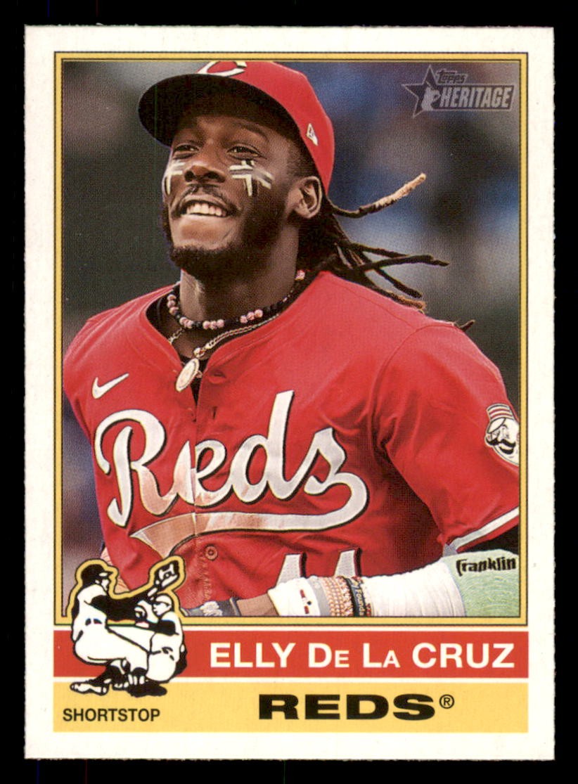 2025 Topps Heritage Flipped Bat Variations #263 Elly De La Cruz