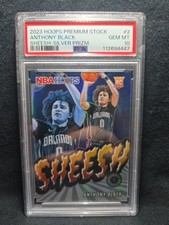 2023 Panini Nba Hoops Premium Stock - Sheesh Anthony Black #2 Silver Prizm (RC)