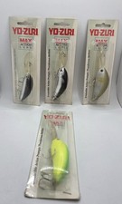 Lot of 4 Yo-Zuri Max Action Lure Deep Diving Crankbait Fishing Discontinued Bass