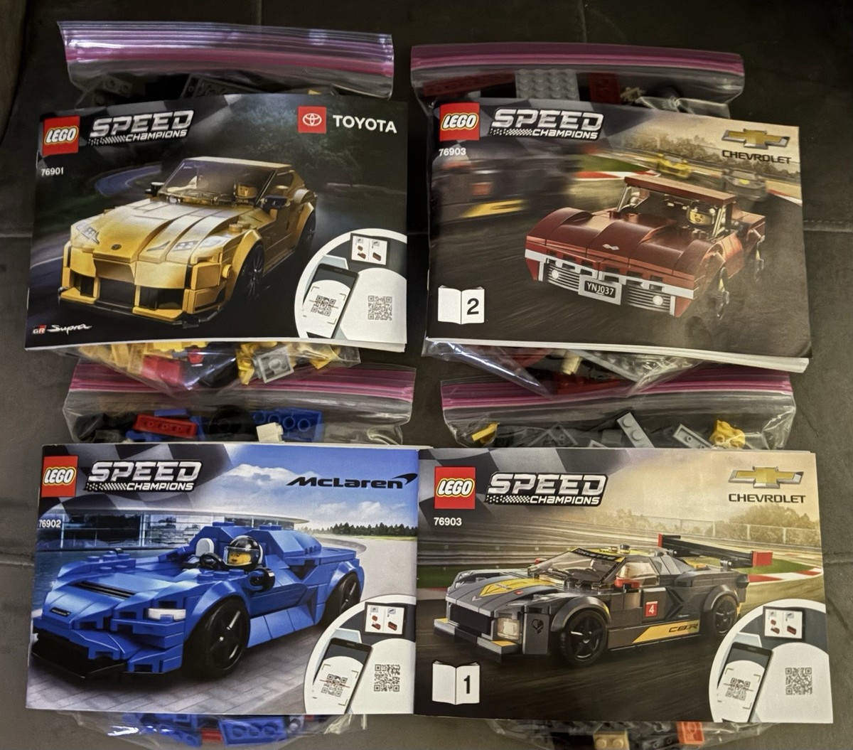 Lego Speed Champions 76901, 76902, 76903. Complete Sets W