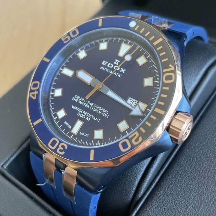 Edox Delfin Diver Men's Automatic Round Silver W43mm Anaog With box - Image 2 of 4