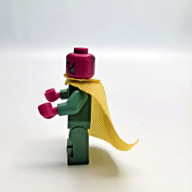 LEGO Marvel Vision Minifigure sh0303 Civil War 76067 YELLOW STONE MIND STONE CAP