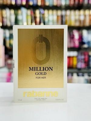 Paco Rabanne Million Gold For Her Eau de Parfum Spray Sample .05oz