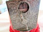 VINTAGE RED CAROUSEL GUMBALL MACHINE/FULL OF GUM/NO 89-B-055366 — photo 2