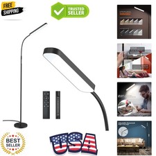 Floor lamp, 15w/1000lm Bright LED Floor Lamp with Stepless Adjustable 3000K-6...