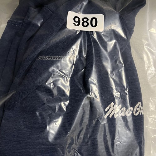 Vintage 70s MacGregor Sweatshirt Raglan Pullover Blue Sports Size Large ? Read - Picture 9 of 9