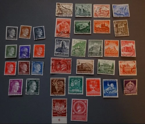 Germany 1939 - 1944 set of 35 used stamps