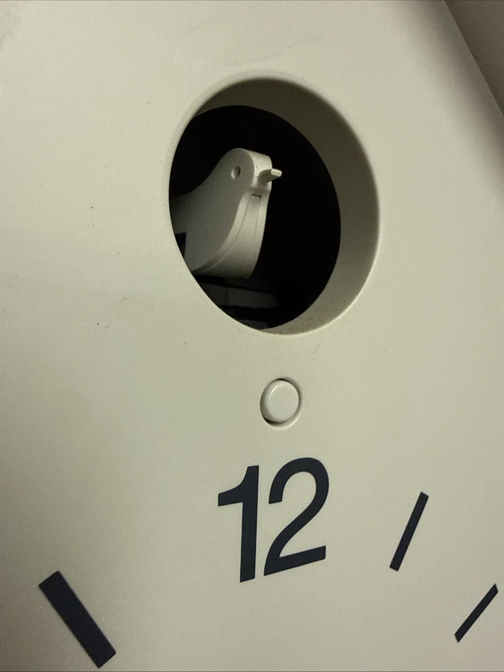 Reloj de cuco MUJI sin usar reloj de pared grande blanco 255x125x267mm aves moderno Foto 4 de 4