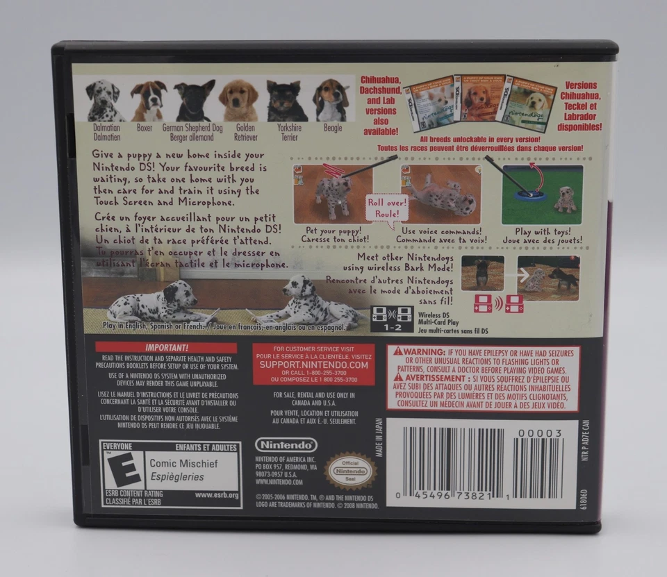 Nintendogs: Dalmatian & Friends Nintendo DS Game CIB Complete Used - Image 2 of 4