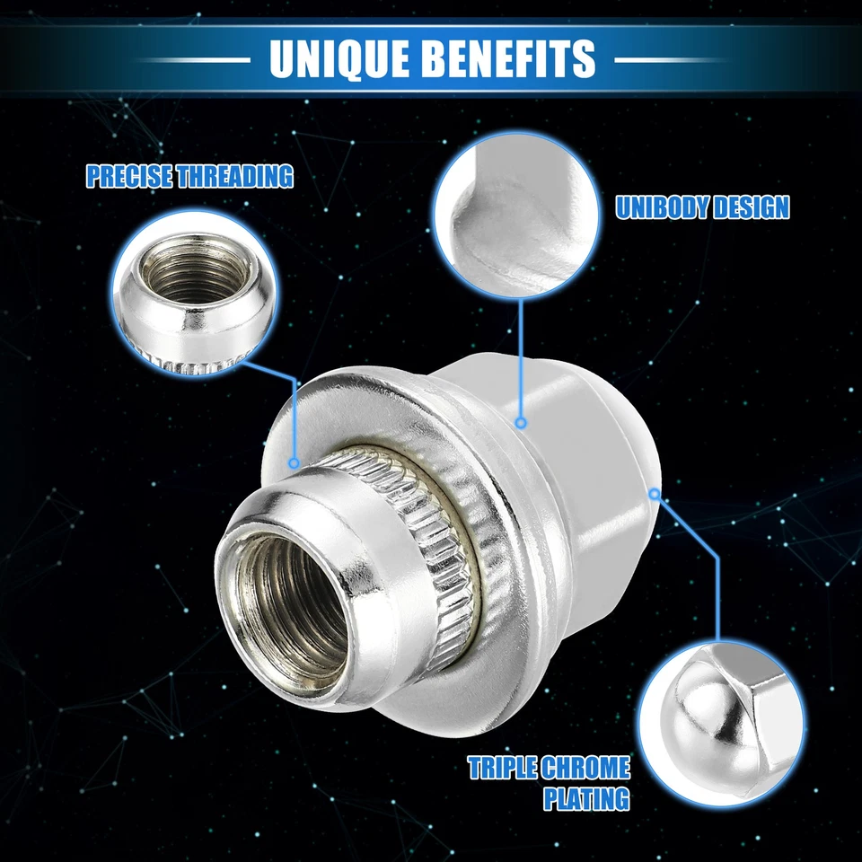 5 tuercas de rueda M12x1,5 para Mitsubishi Endeavor Outlander RVR No.MR455707 Foto 3 de 4