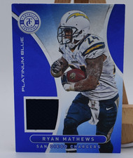2012 Totally Certified PATCH /99 Ryan Mathews Platinum Blue ROOKIE Chargers RC